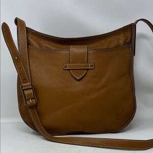 FRYE OLIVIA CROSSBODY GENUINE LEATHER COGNAC TAN BAG